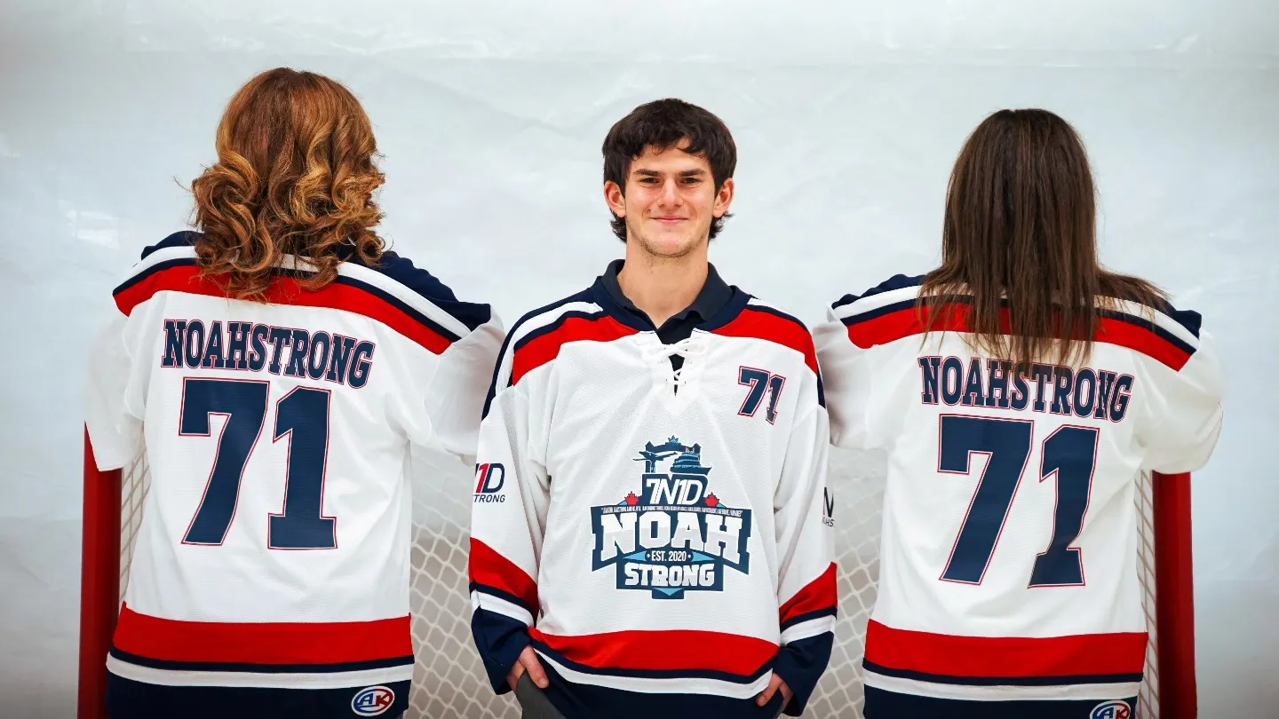 Evan Renette’s winning design on a NoahStrong jersey